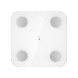 Original Xiaomi Mijia Smart Home Body Fat Scale S400 BT5.0 LED Display Dual Frequency Measurement(White)