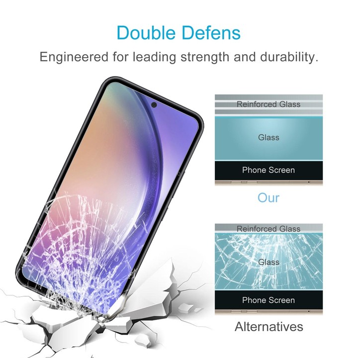 For Samsung Galaxy Quantum4 50pcs 0.18mm 9H 2.5D Tempered Glass Film