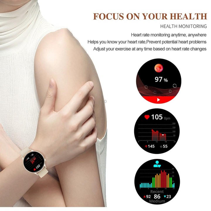 Watch3 Pro 1.3 inch AMOLED Screen Wireless Charging Smart Watch, Supports BT Call / NFC(Black)