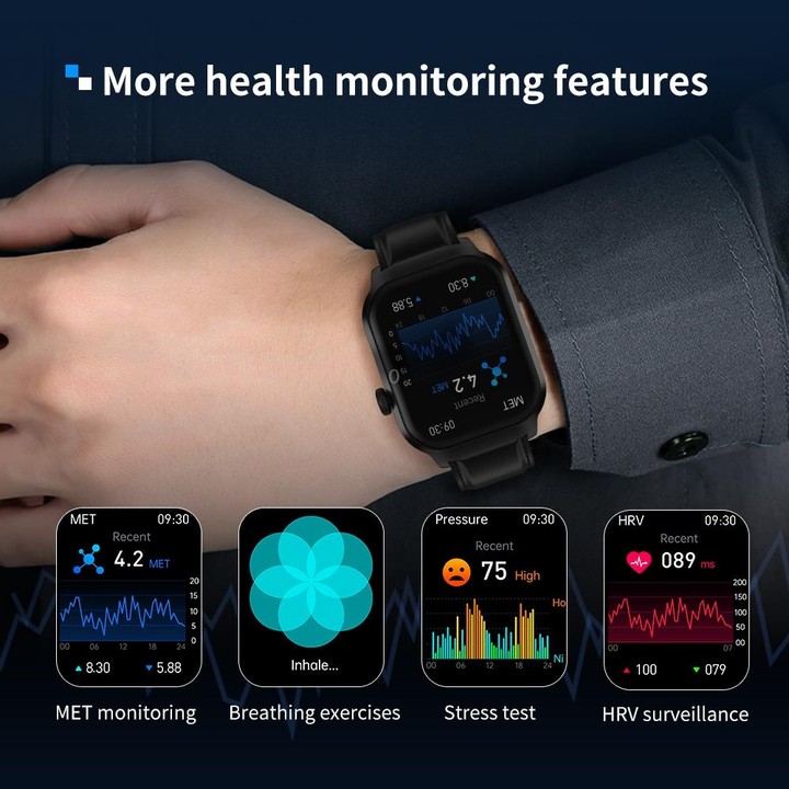 2.01 inch Silicone Strap Bluetooth Call Smart Watch Support Heart Rate Monitoring / Non-invasive Blood Sugar(Light Yellow)