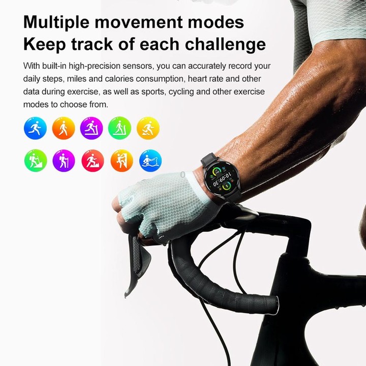 1.43 inch Leather Strap Bluetooth Call Smart Watch Support ECG / Non-invasive Blood Sugar(Brown)