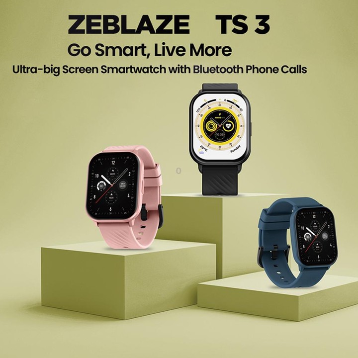 Zeblaze TS 3 2.03 inch IP68 Waterproof Smart Bluetooth Call Watch(Black)