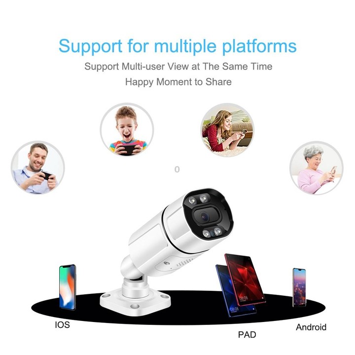 Q39 Motion Tracking Night Vision Smart Camera Supports Voice Intercom, Plug Type:EU Plug(White)