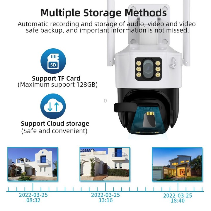 QX86 Motion Tracking Night Vision Smart Camera Supports Voice Intercom, Plug Type:UK Plug(White)
