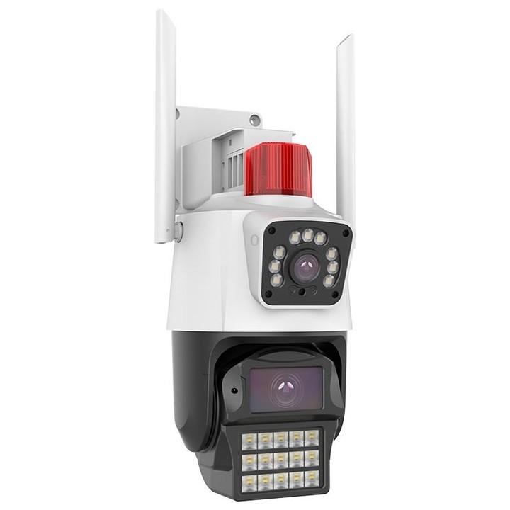QX87 4MP WiFi Dual Camera Supports Two-way Voice Intercom & Humanoid Detection(EU Plug)