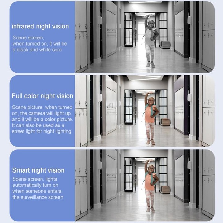 QX87 4MP WiFi Dual Camera Supports Two-way Voice Intercom & Humanoid Detection(UK Plug)