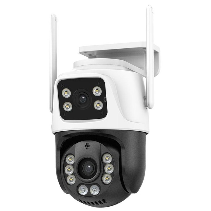 QX101 6MP WiFi Dual Camera Supports Two-way Voice Intercom & Infrared Night Vision(UK Plug)