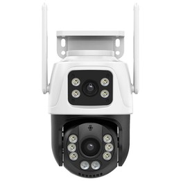 QX101 6MP WiFi Dual Camera Supports Two-way Voice Intercom & Infrared Night Vision(UK Plug)