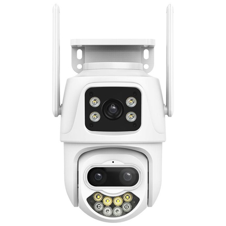 QX102 3MP WiFi Triple Camera Supports Two-way Voice Intercom & Infrared Night Vision(EU Plug)