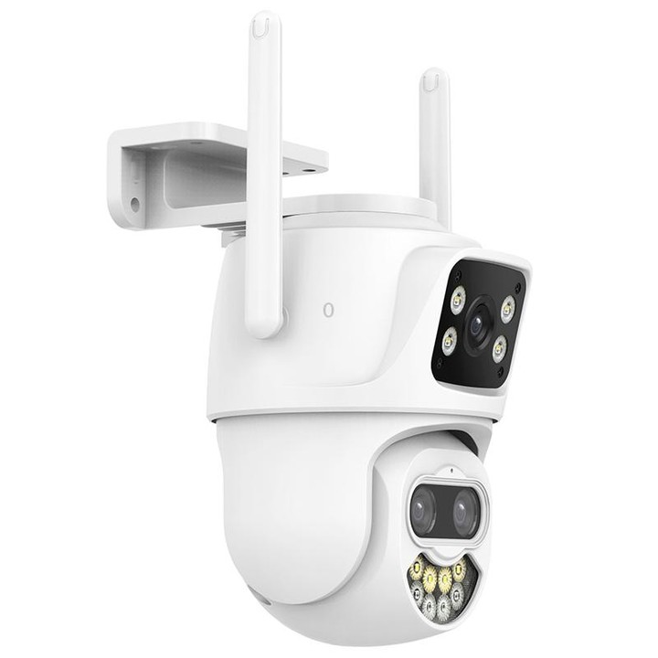 QX102 3MP WiFi Triple Camera Supports Two-way Voice Intercom & Infrared Night Vision(EU Plug)