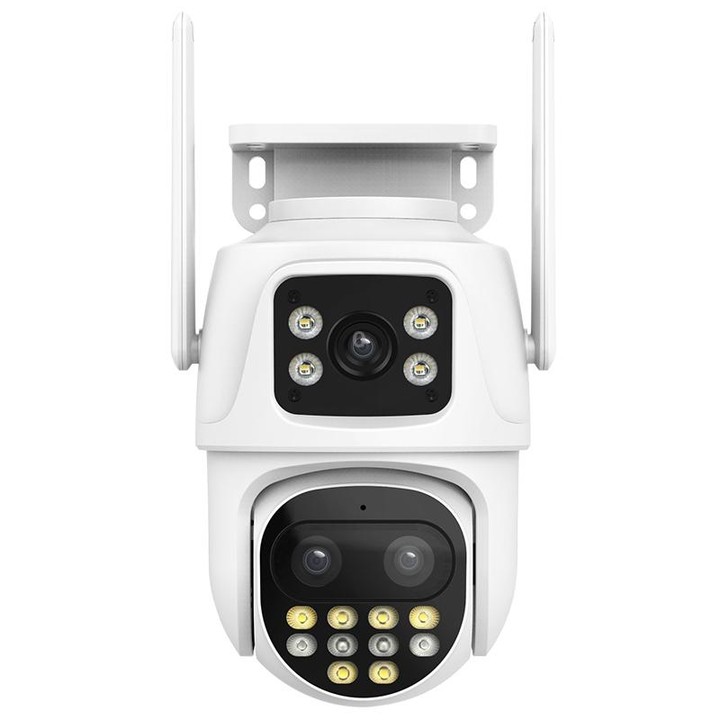 QX104 3MP WiFi Triple Camera Supports Human Face Recognition & AI Alarm(EU Plug)