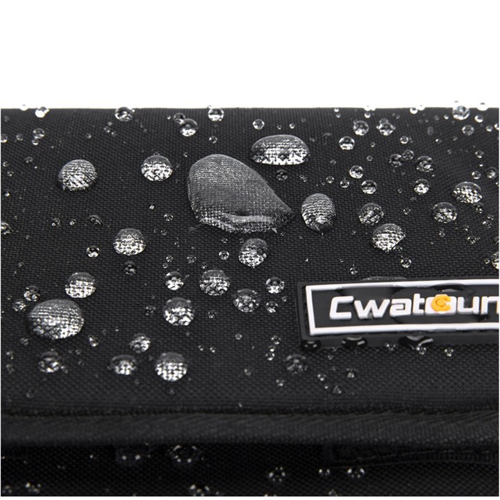 Cwatcun D52 Crossbody Camera Bag Photography Lens Shoulder Bag, Size:17 x 18 x 11cm(Black)