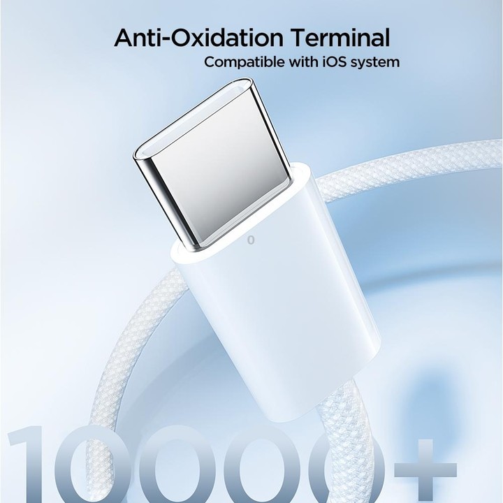 JOYROOM S-A45 1m 60W USB-C / Type-C to USB-C / Type-C Ben Series Fast Charging Data Cable(White)