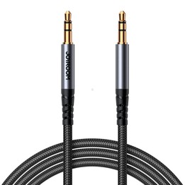 JOYROOM SY-A08 Transsion Series 3.5mm to 3.5mm AUX Audio Adapter Cable, Length: 1.2m(Black)