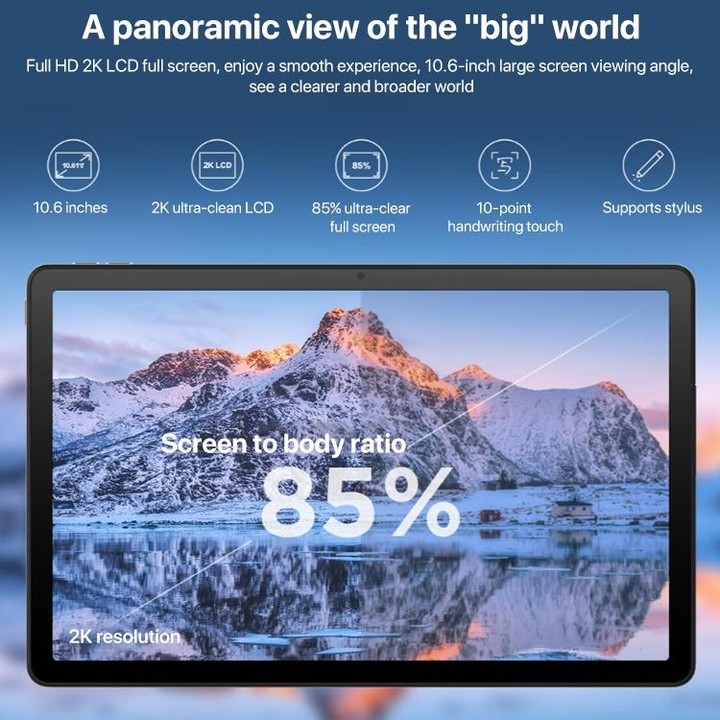 Lenovo K10 Pro 5G LTE Tablet, 6GB+128GB, 10.6 inch Android 13, Qualcomm Snapdragon 695 Octa Core, Support Face Identification(Gr