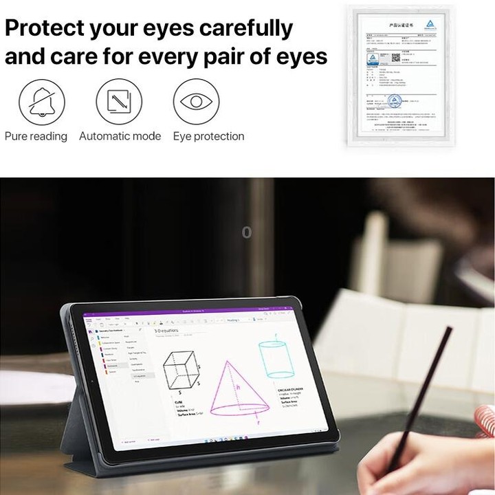 Lenovo K9 WiFi Tablet, 4GB+64GB, 9 inch Android 12, MediaTek Helio G80 Octa Core, Support Face Identification(Grey)