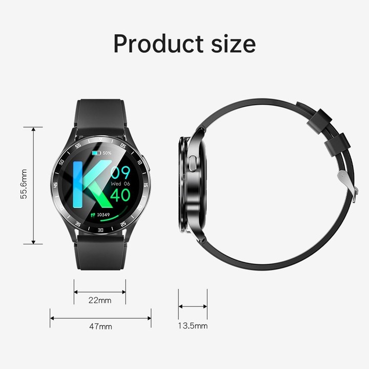 X10 Headphones Smart Watch 1.39 inch Waterproof Bracelet, Support Bluetooth Call / NFC / Heart Rate(Black + Siliver)