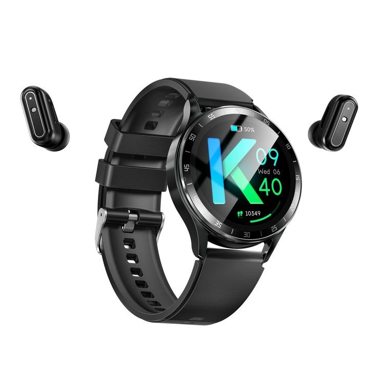 X10 Headphones Smart Watch 1.39 inch Waterproof Bracelet, Support Bluetooth Call / NFC / Heart Rate(Black + Siliver)