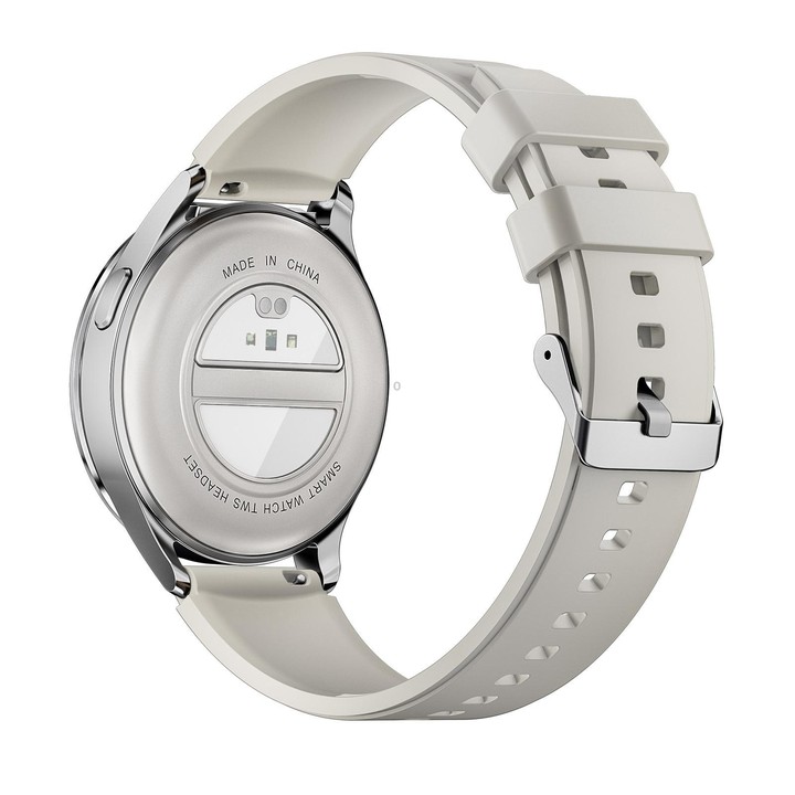 X10 Headphones Smart Watch 1.39 inch Waterproof Bracelet, Support Bluetooth Call / NFC / Heart Rate(Silver + Silicone)