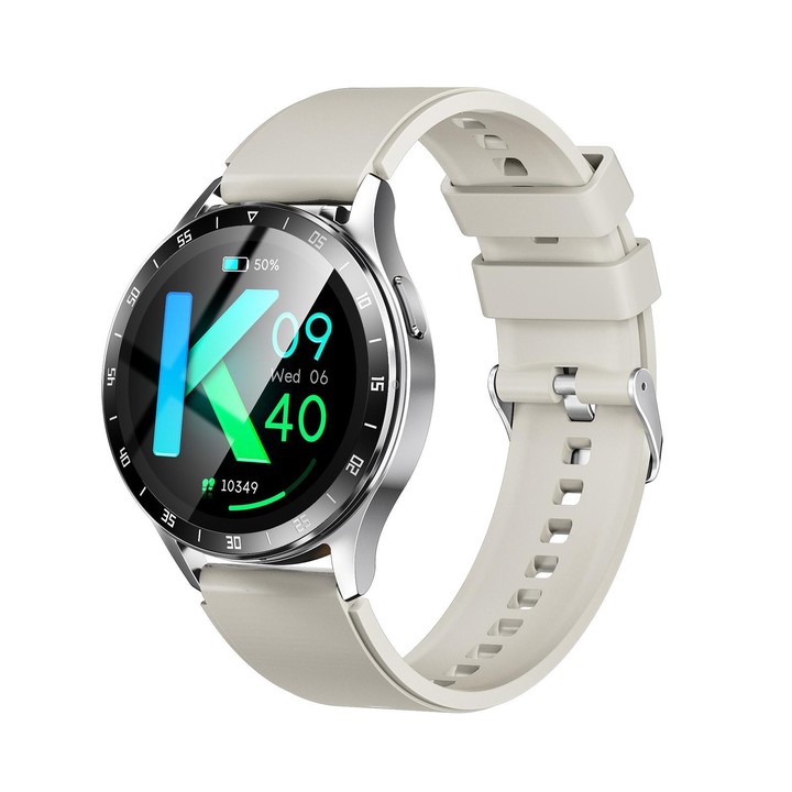 X10 Headphones Smart Watch 1.39 inch Waterproof Bracelet, Support Bluetooth Call / NFC / Heart Rate(Silver + Silicone)