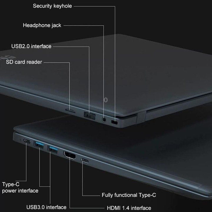 AK15U 15.6 inch Ultrathin Laptop, 12GB+1TB, Windows 10 Intel Processor N95 Quad Core(Dark Grey)