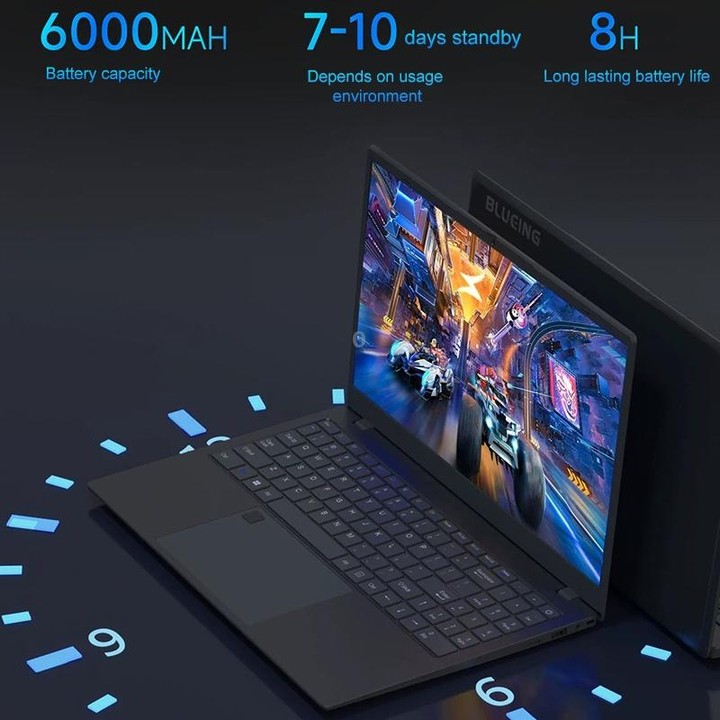 AK15U 15.6 inch Ultrathin Laptop, 16GB+512GB, Windows 10 Intel Processor N95 Quad Core(Dark Silver)
