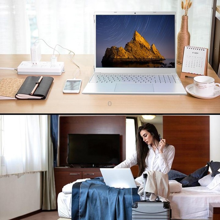 V8 15.6 inch Ultrathin Laptop, 16GB+512GB, Windows 11 Intel Jasper Lake N5095 Quad Core(Silver)
