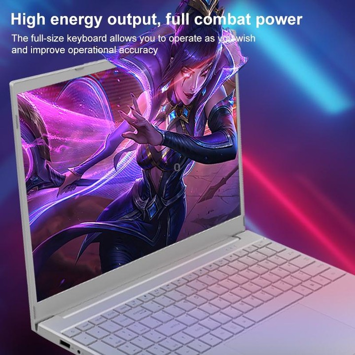 V8 15.6 inch Ultrathin Laptop, 16GB+512GB, Windows 11 Intel Jasper Lake N5095 Quad Core(Silver)