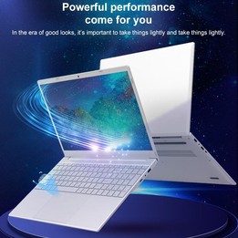 V8 15.6 inch Ultrathin Laptop, 16GB+1TB, Windows 11 Intel Jasper Lake N5095 Quad Core(Silver)