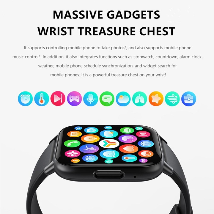 DM60+ 1.83 inch BT5.2 Smart Sport Watch, Support Bluetooth Call / Sleep / Blood Sugar / Blood Oxygen / Temperature / Heart Rate