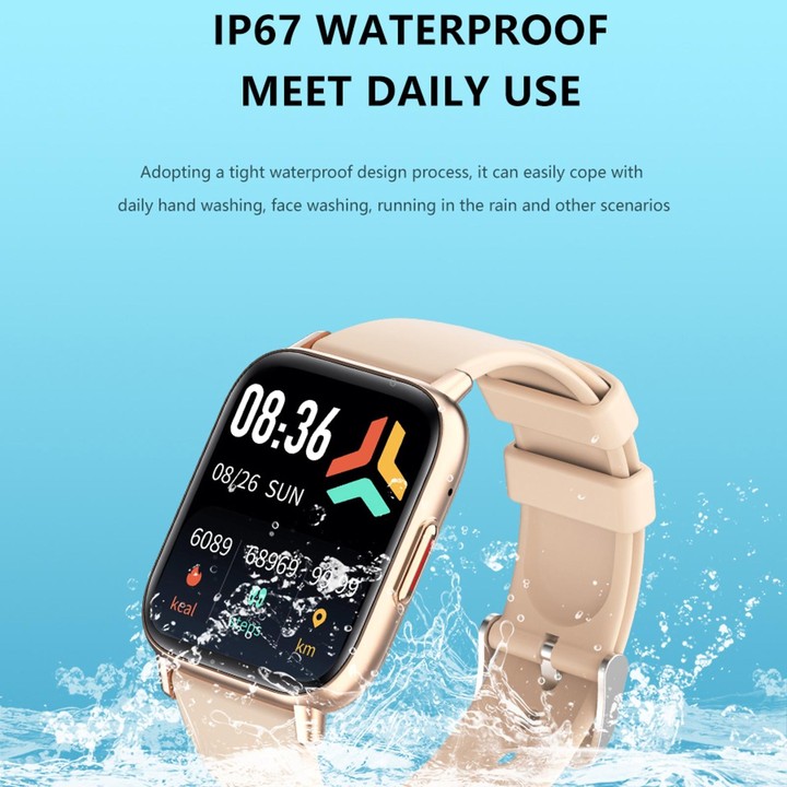 DM05 1.83 inch BT5.2 Smart Sport Watch, Support Sleep / Heart Rate / Blood Oxygen / Temperature / Heart Sugar/ Blood Pressure He