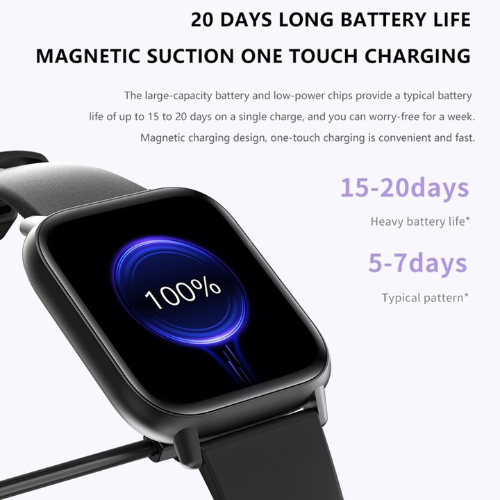 DM05 1.83 inch BT5.2 Smart Sport Watch, Support Sleep / Heart Rate / Blood Oxygen / Temperature / Heart Sugar/ Blood Pressure He