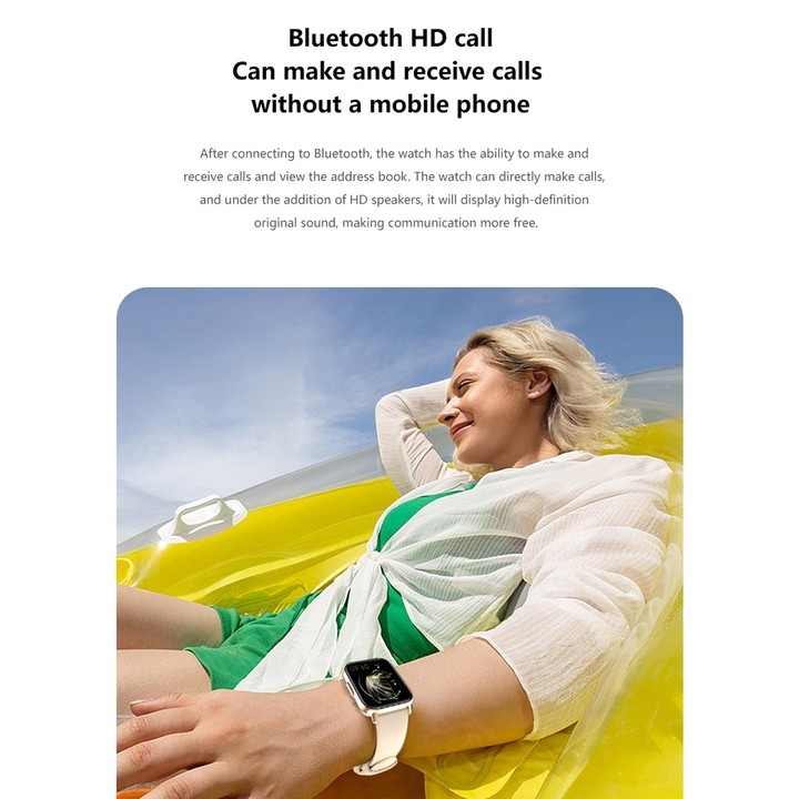 DM05 1.83 inch BT5.2 Smart Sport Watch, Support Sleep / Heart Rate / Blood Oxygen / Temperature / Heart Sugar/ Blood Pressure He