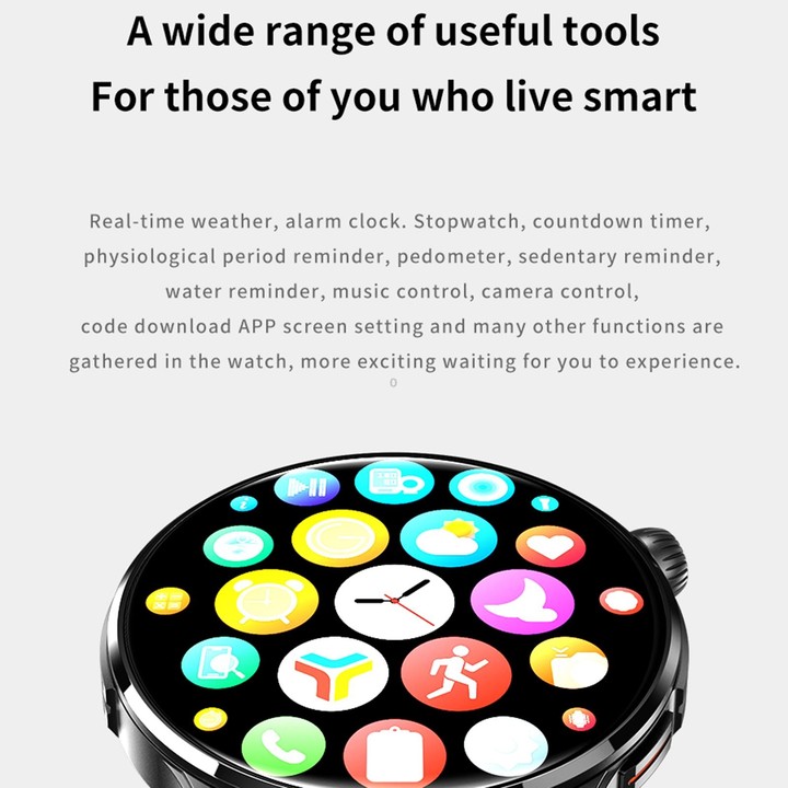 J45 1.43 inch BT5.1 Smart Sport Watch, Support Sleep / Heart Rate / Blood Oxygen / Blood Pressure Health Monitor(Pink)