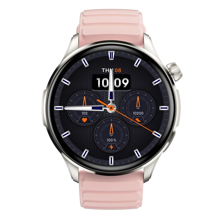 J45 1.43 inch BT5.1 Smart Sport Watch, Support Sleep / Heart Rate / Blood Oxygen / Blood Pressure Health Monitor(Pink)
