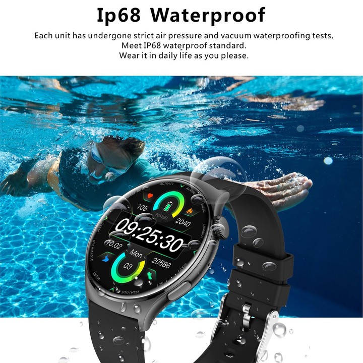 QX10 1.43 inch BT5.2 Smart Sport Watch, Support Sleep / Heart Rate / Blood Oxygen / Blood Pressure Health Monitor(Black)