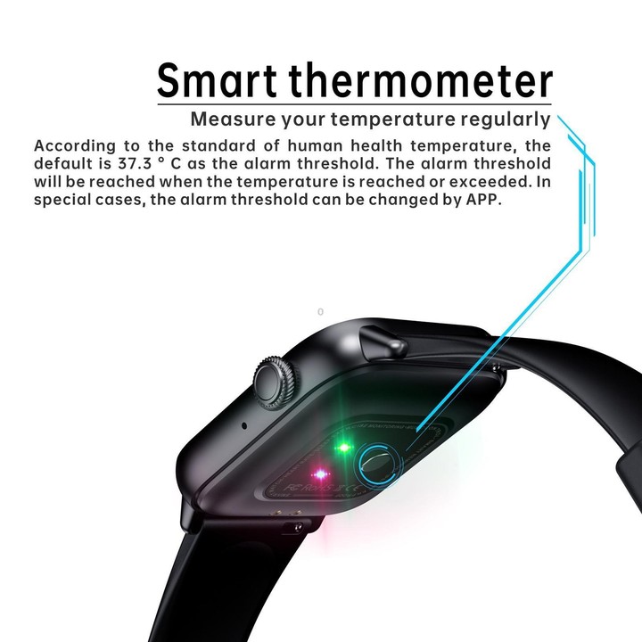 QS08 PRO 1.83 inch BT5.2 Smart Sport Watch, Support Sleep / Heart Rate / Blood Oxygen / Temperature / Blood Pressure Health Moni