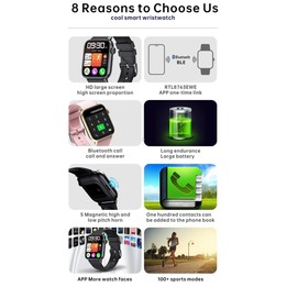 QS08 PRO 1.83 inch BT5.2 Smart Sport Watch, Support Sleep / Heart Rate / Blood Oxygen / Temperature / Blood Pressure Health Moni