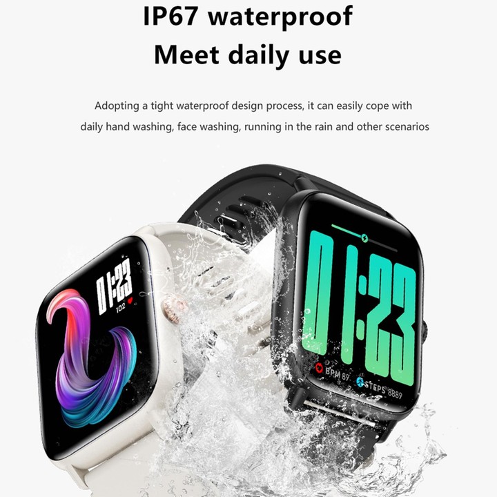 QS13 1.83 inch BT5.2 Smart Sport Watch, Support Bluetooth Call / Sleep / Blood Sugar / Blood Oxygen / Heart Rate / Blood Pressur
