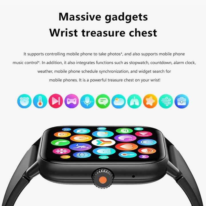 QS13 1.83 inch BT5.2 Smart Sport Watch, Support Bluetooth Call / Sleep / Blood Sugar / Blood Oxygen / Heart Rate / Blood Pressur