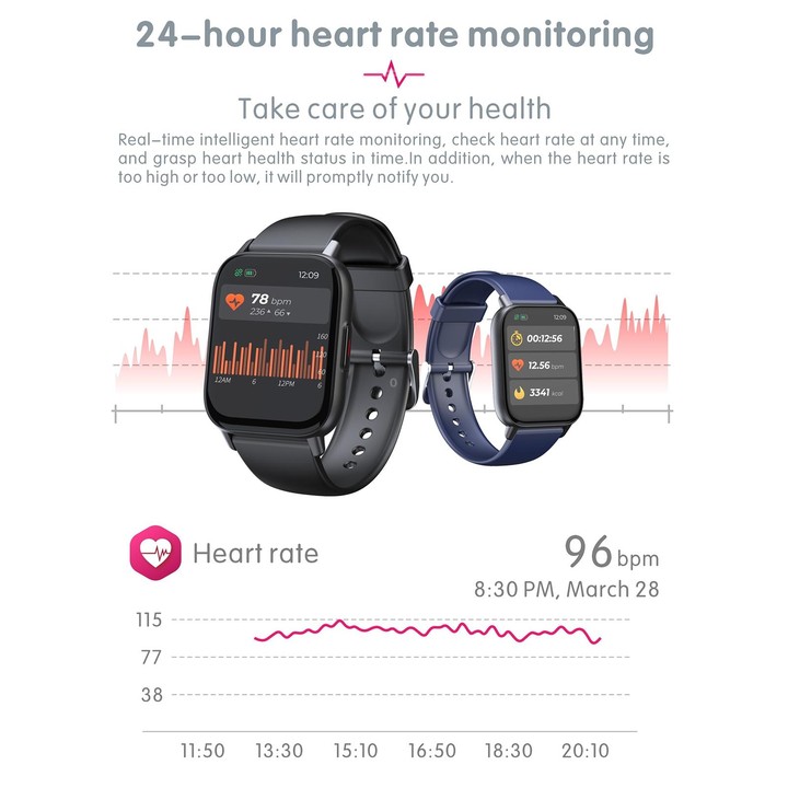 QS16 Pro 1.83 inch BT5.0 Smart Sport Watch, Support Bluetooth Call / Sleep / Blood Oxygen / Temperature / Heart Rate / Blood Pre