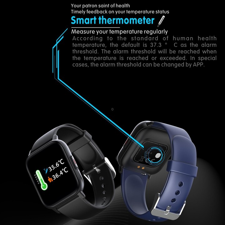 QS16 Pro 1.83 inch BT5.0 Smart Sport Watch, Support Bluetooth Call / Sleep / Blood Oxygen / Temperature / Heart Rate / Blood Pre