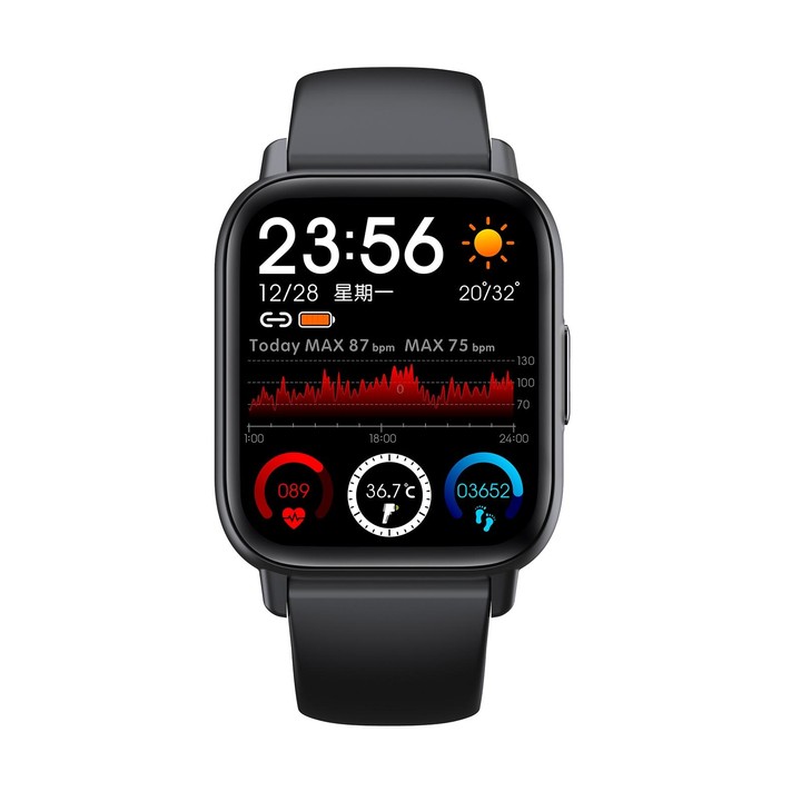 QS16 Pro 1.83 inch BT5.0 Smart Sport Watch, Support Bluetooth Call / Sleep / Blood Oxygen / Temperature / Heart Rate / Blood Pre