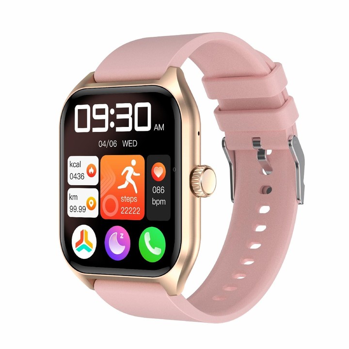 Qx5 1.96 inch BT5.2 Smart Sport Watch, Support Bluetooth Call / Sleep / Blood Oxygen / Temperature / Heart Rate / Blood Pressure