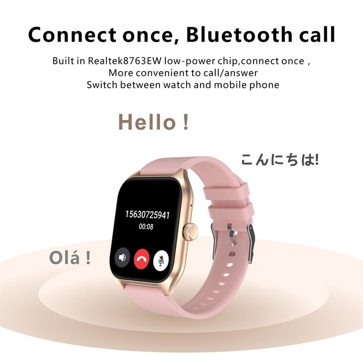Qx5 1.96 inch BT5.2 Smart Sport Watch, Support Bluetooth Call / Sleep / Blood Oxygen / Temperature / Heart Rate / Blood Pressure