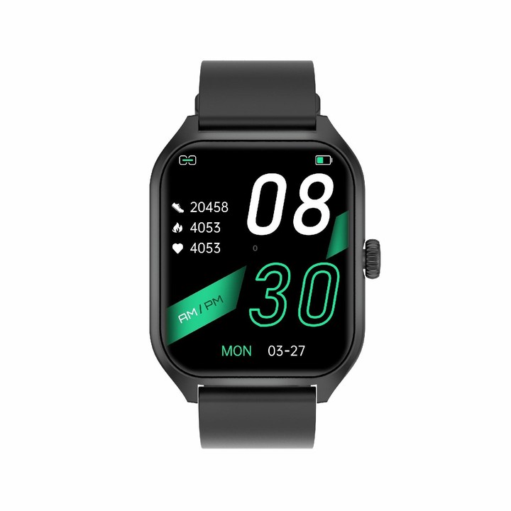 Qx5 1.96 inch BT5.2 Smart Sport Watch, Support Bluetooth Call / Sleep / Blood Oxygen / Temperature / Heart Rate / Blood Pressure
