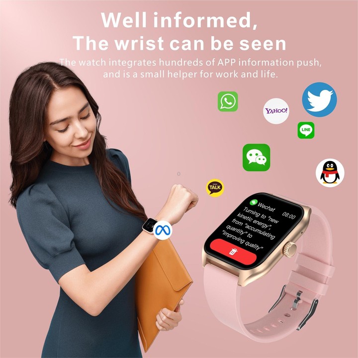 Qx5 1.96 inch BT5.2 Smart Sport Watch, Support Bluetooth Call / Sleep / Blood Oxygen / Temperature / Heart Rate / Blood Pressure