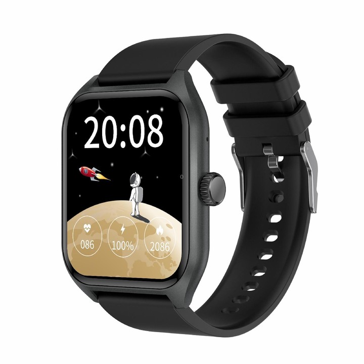 Qx5 1.96 inch BT5.2 Smart Sport Watch, Support Bluetooth Call / Sleep / Blood Oxygen / Temperature / Heart Rate / Blood Pressure