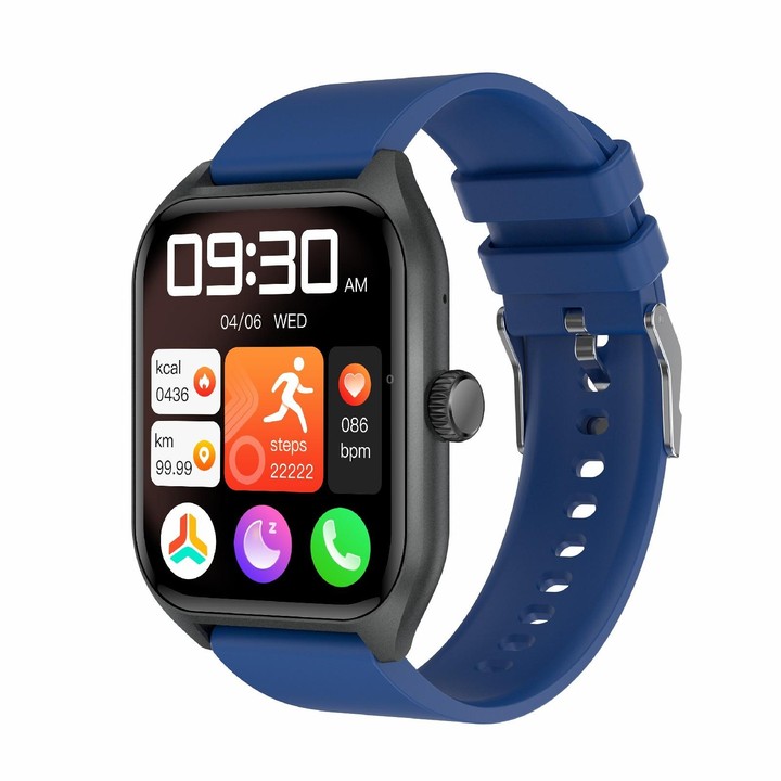 Qx5 1.96 inch BT5.2 Smart Sport Watch, Support Bluetooth Call / Sleep / Blood Oxygen / Temperature / Heart Rate / Blood Pressure