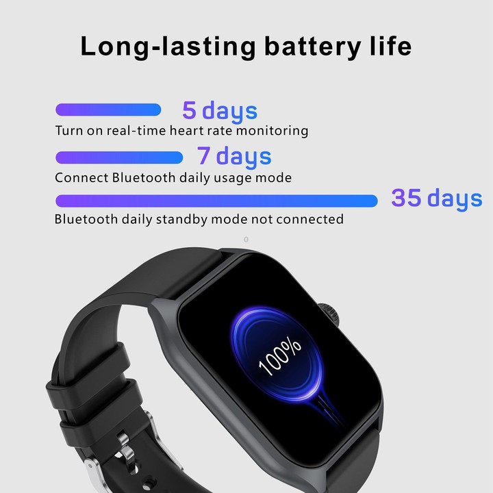 Qx5 1.96 inch BT5.2 Smart Sport Watch, Support Bluetooth Call / Sleep / Blood Oxygen / Temperature / Heart Rate / Blood Pressure